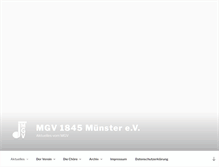 Tablet Screenshot of mgv-muenster.de